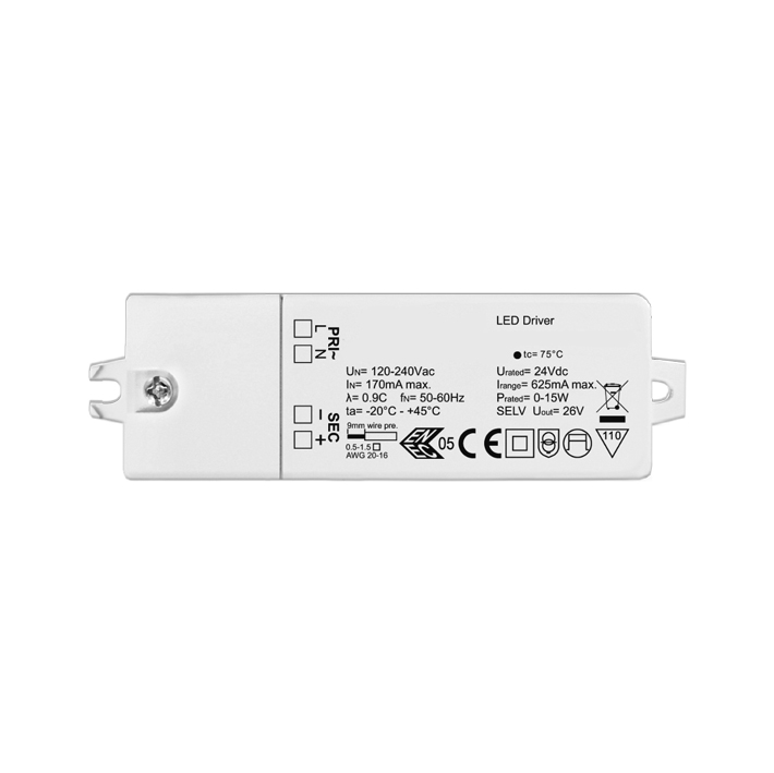 E.TRA.631 - Treiber ON/OFF 15W 24Vdc IP20