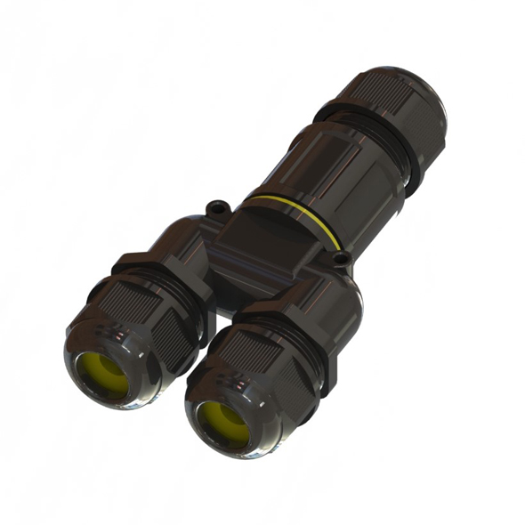 MOR685P/3V - Stecker Y IP68 5-Polig/3-Wege 5 x 2.5 mm²