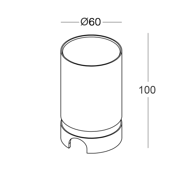 D.BOX.033.01 - Kurze Aluminium Einbaugehäuse für Rim/Cut 70