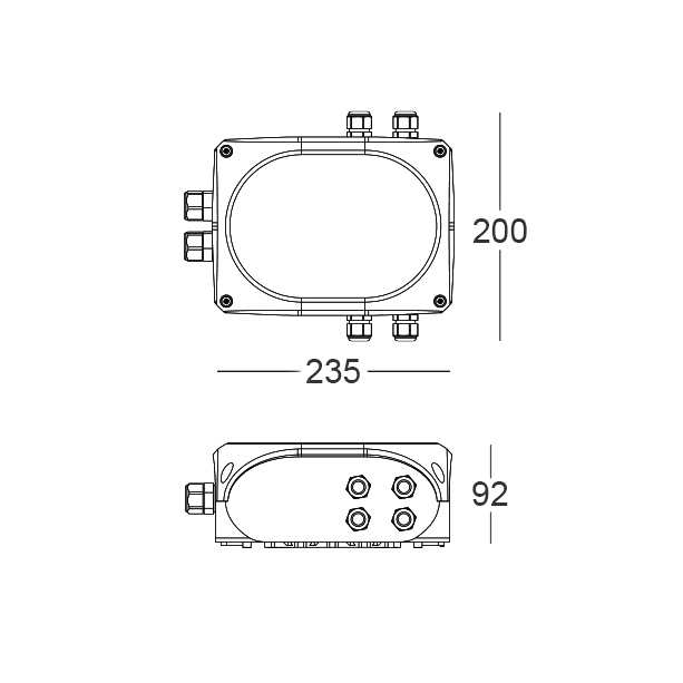 HUB.700.001.ND - Hub 700mA IP66<br>ON/OFF mit 60W IP20-Treiber