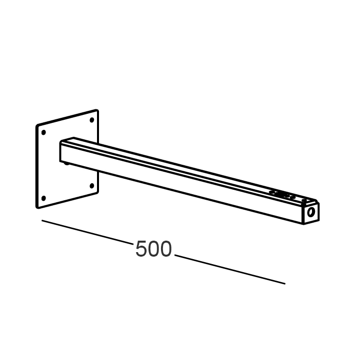 KIT.036 - Arm für Erweiterung an der Wand